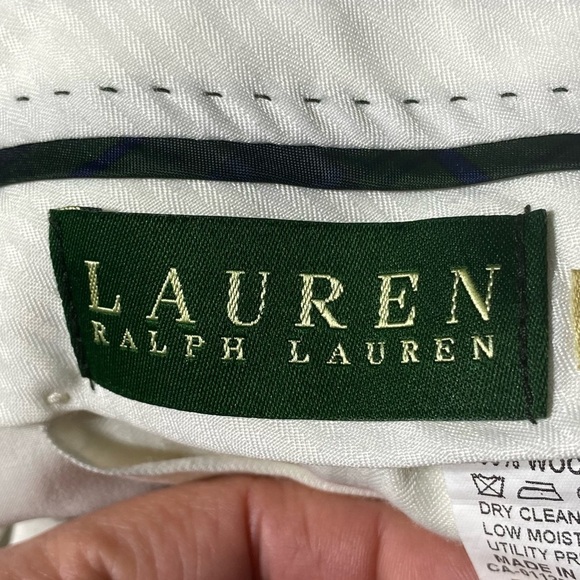 Lauren Ralph Lauren Men Dress Pants W42 Tan Total Comfort 100% Wool Business - Picture 8 of 13